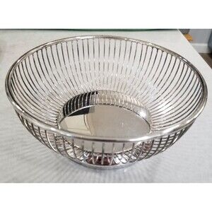 Gorham YC-761 electroplated wire fruit bowl vintage